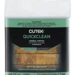 Cutek QuickClean outdoor cleaner concentrate bottle with green label, 64 oz (1.89 L) capacity